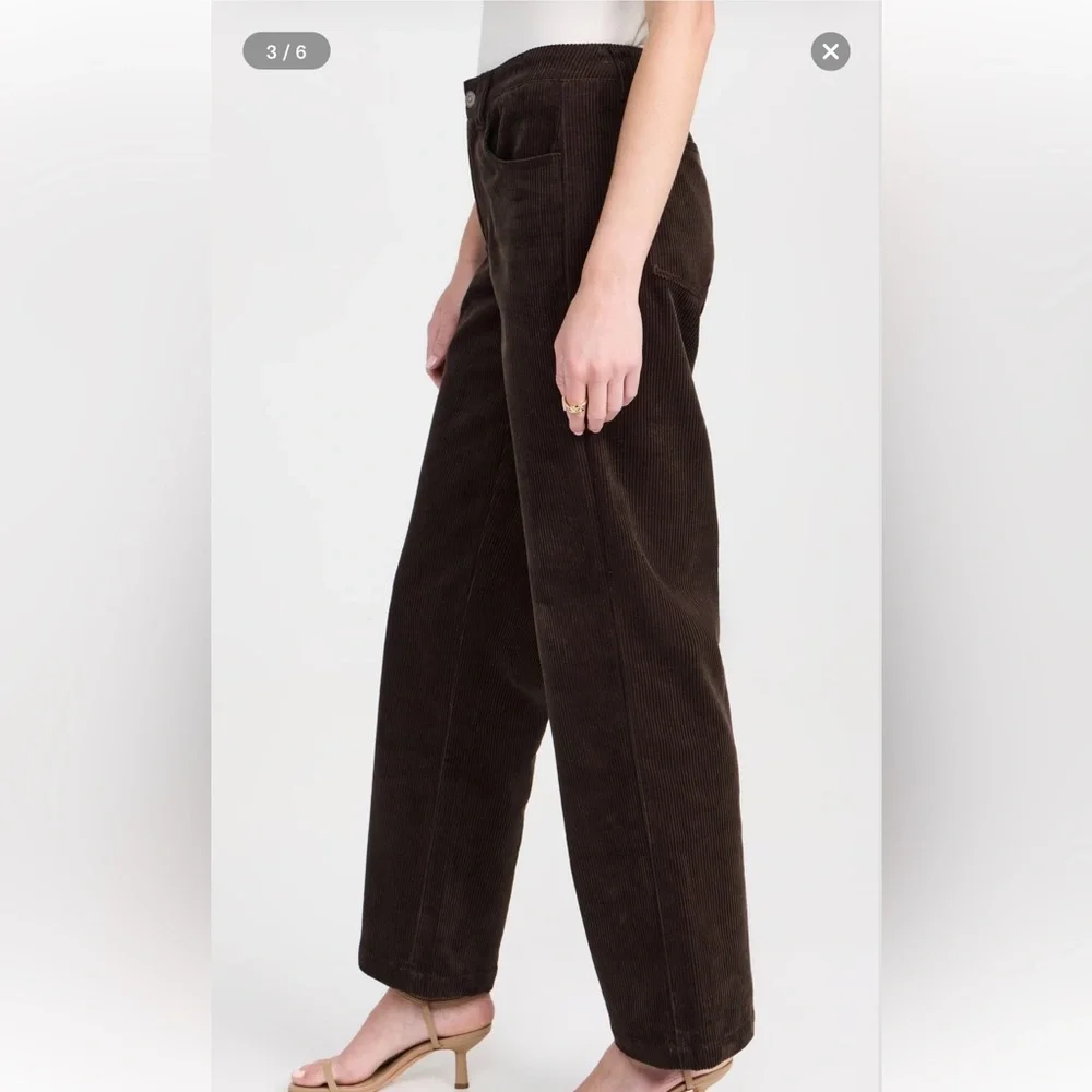 Alex Mill Darci Brown Corduroy Chino Ankle Pants Trousers - Picture 4 of 16